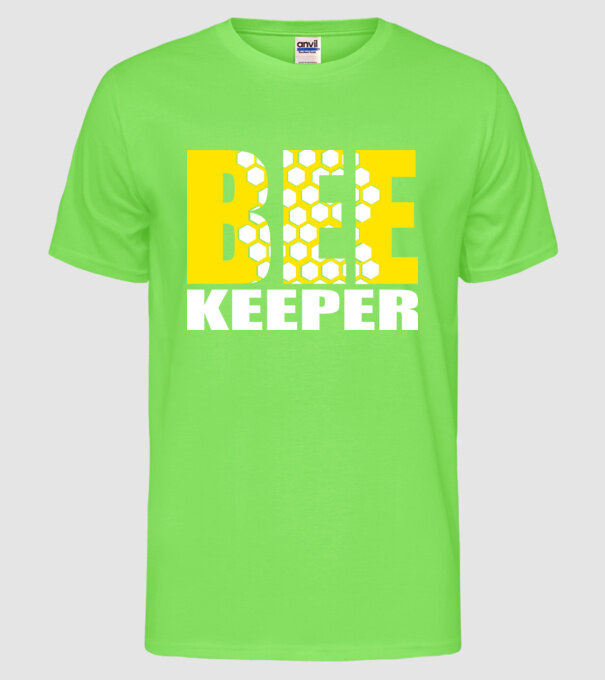 BeeKeeper model verde neon pe tricou