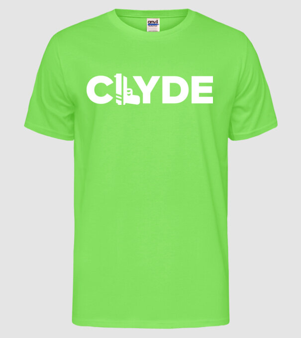 Bonnie és Clyde CLYDE model verde neon pe tricou