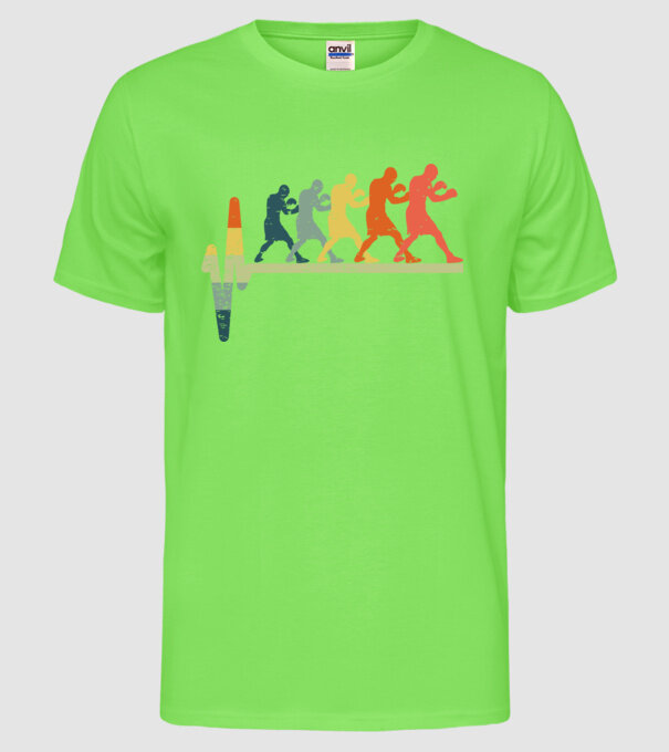 Box EKG model verde neon pe tricou