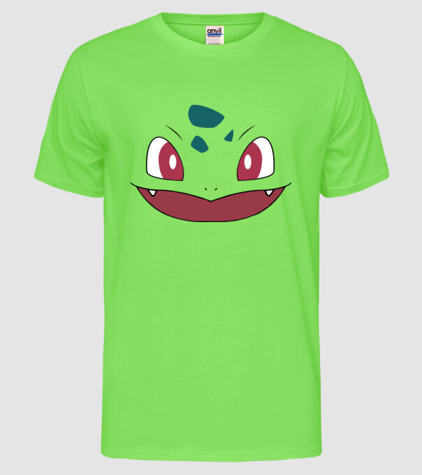 Bulbasaur model verde neon pe tricou