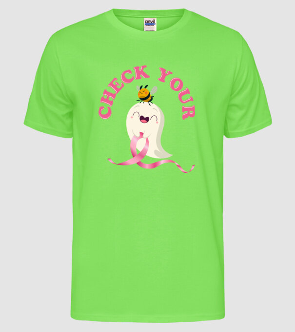 Check your boo-bees model verde neon pe tricou