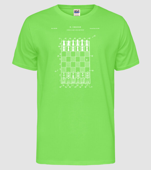 Chess Game method model verde neon pe tricou