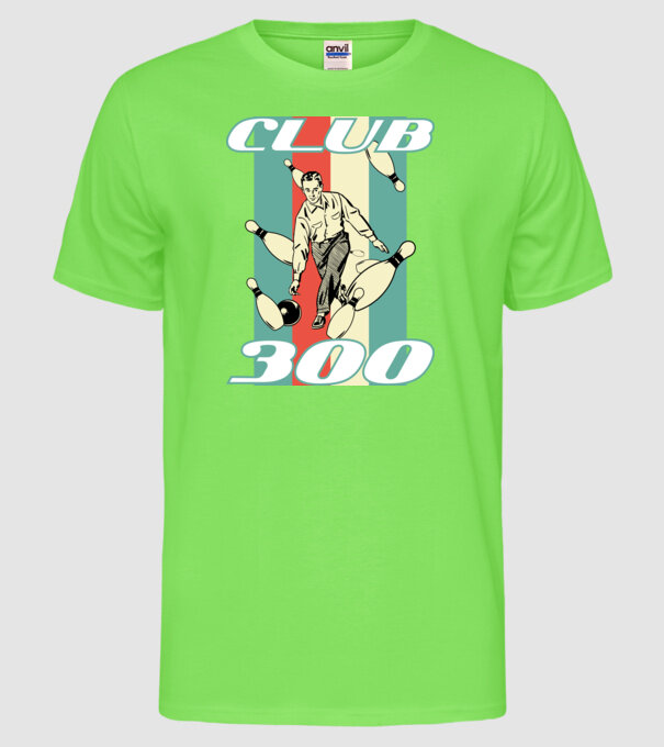 club300 model verde neon pe tricou