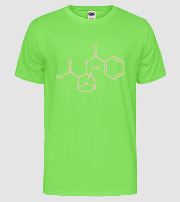 Cocaine model verde neon pe tricou