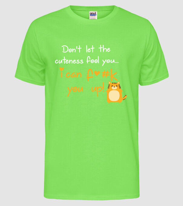 Cuteness model verde neon pe tricou