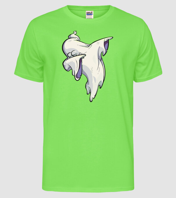 Dab ghost model verde neon pe tricou