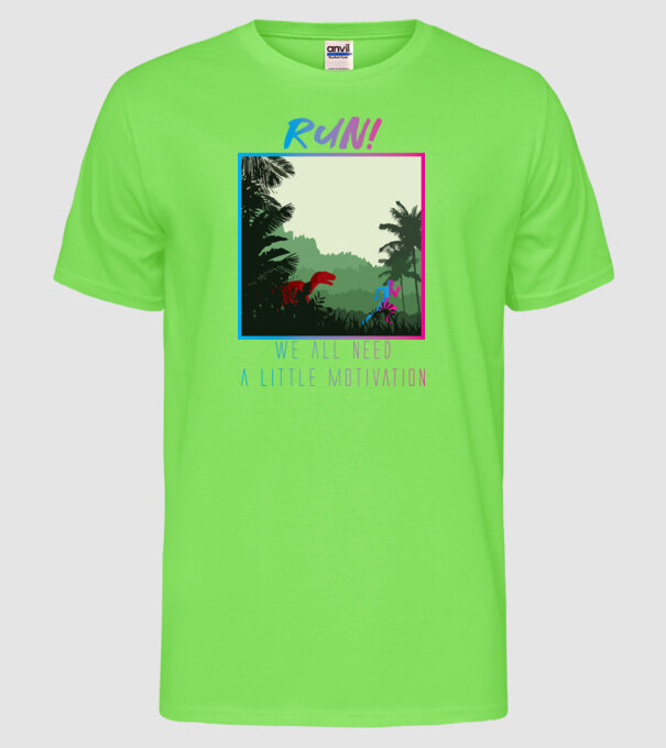Dire Motivation - Teribil de motivat model verde neon pe tricou