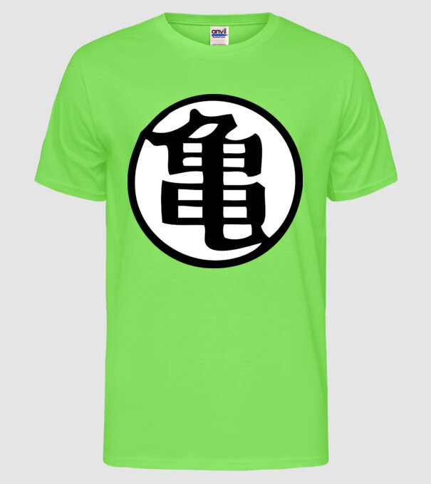 Dragon Ball Z logo model verde neon pe tricou