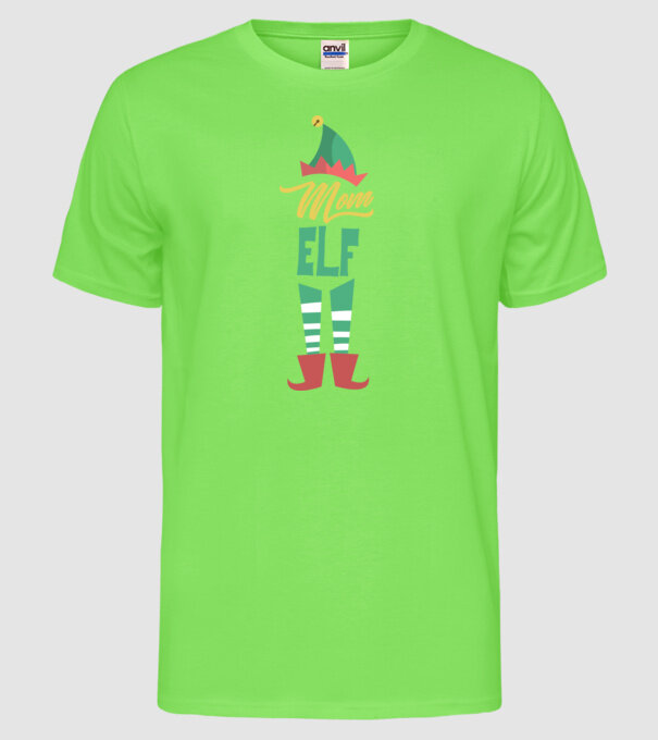 Elf family mom model verde neon pe tricou