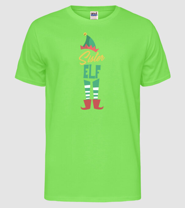 Elf family sister model verde neon pe tricou