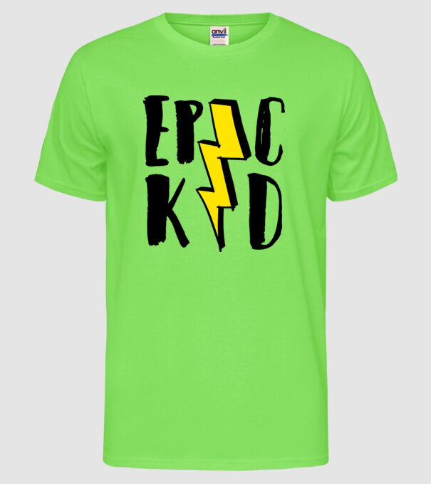 EpicKid model verde neon pe tricou