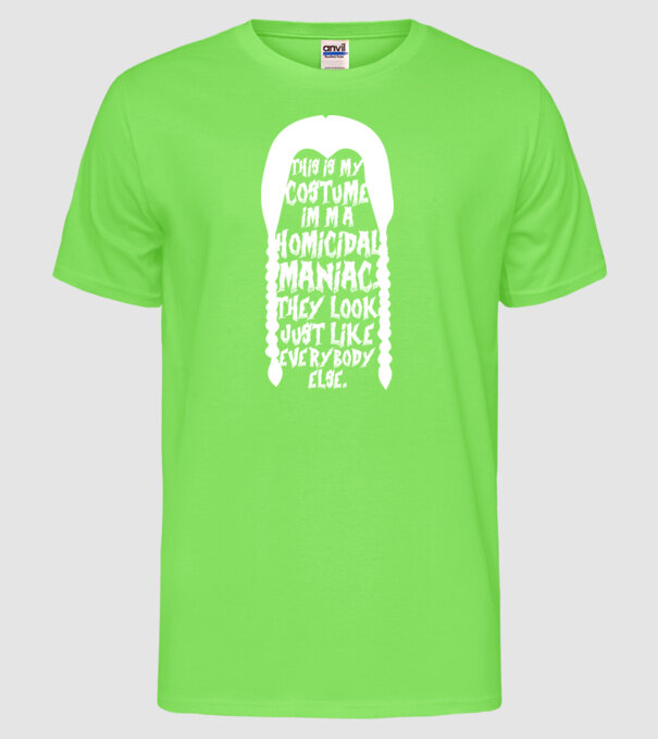 Acesta este costumul meu model verde neon pe tricou