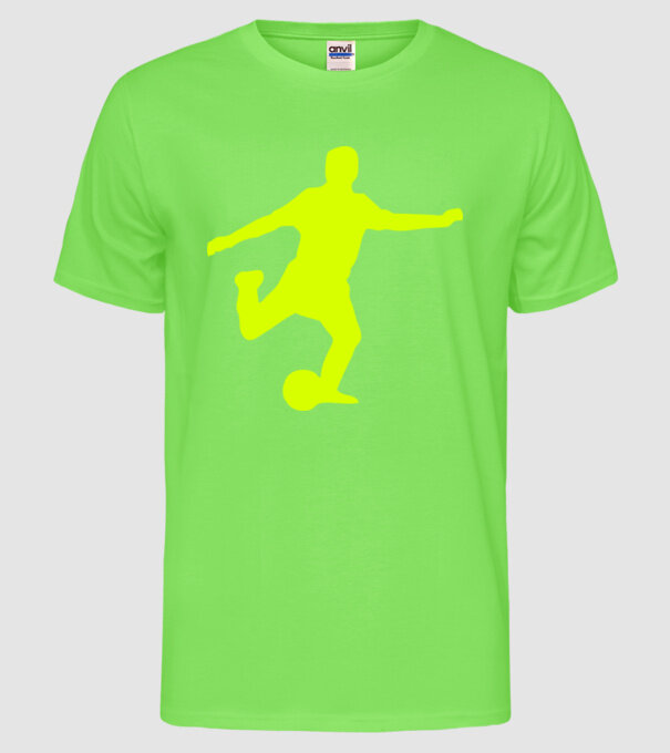 fotbal 2 model verde neon pe tricou