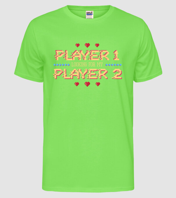 Gamer Love model verde neon pe tricou