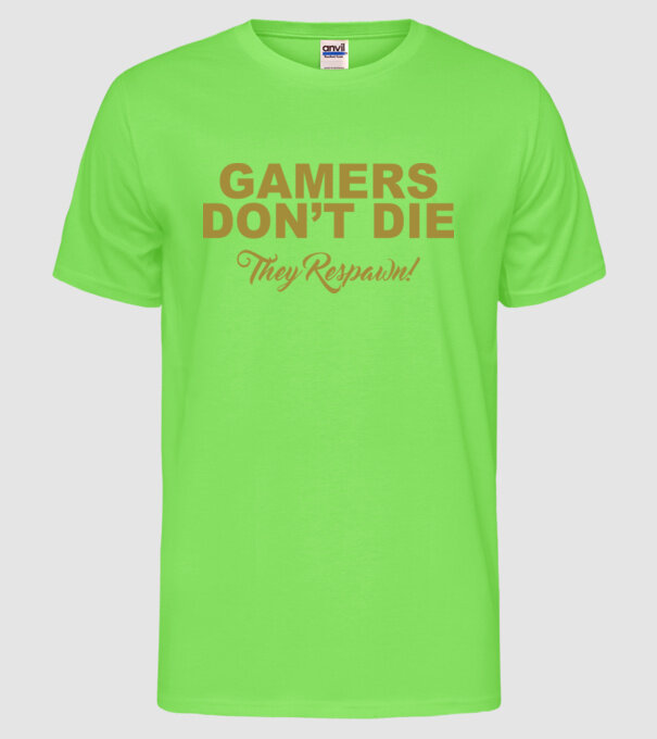 'Gamers don''t lie' model verde neon pe tricou