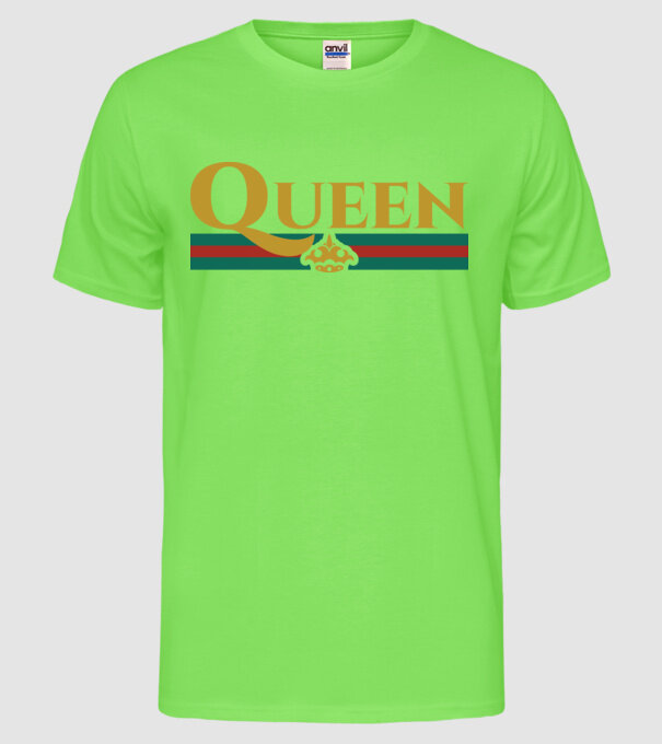 Gucci queen model verde neon pe tricou