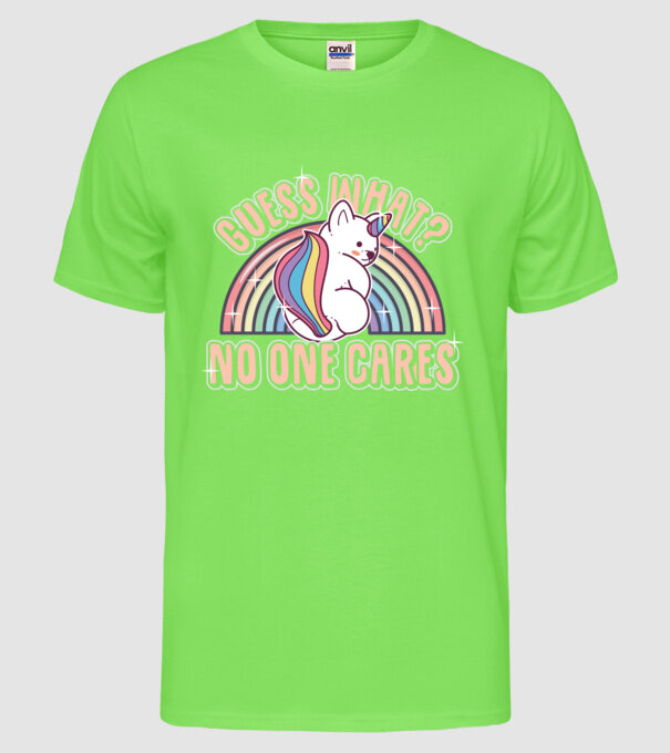 Guess what panda-scrat model verde neon pe tricou