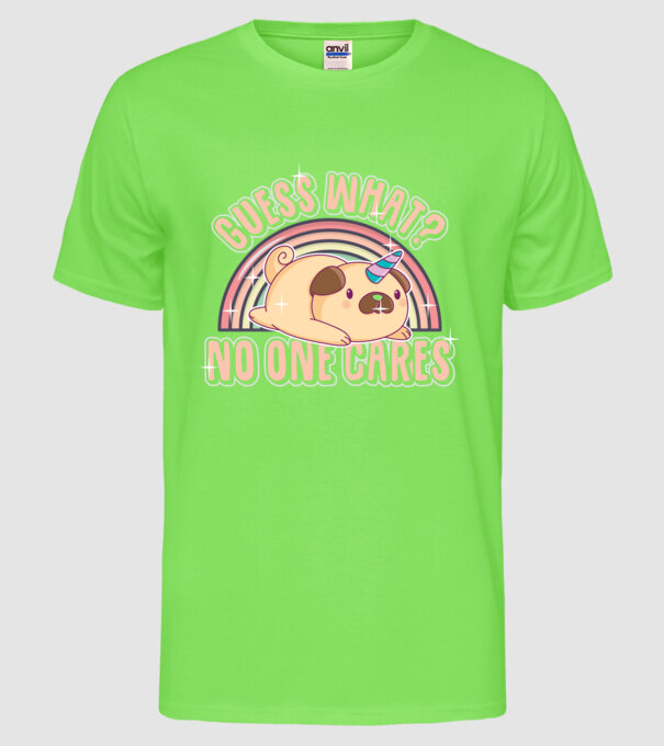 Guess what unipug model verde neon pe tricou