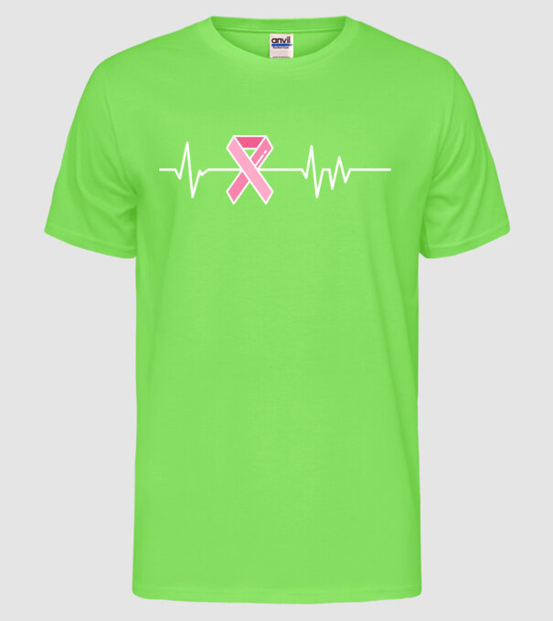 Heartbeat faith model verde neon pe tricou
