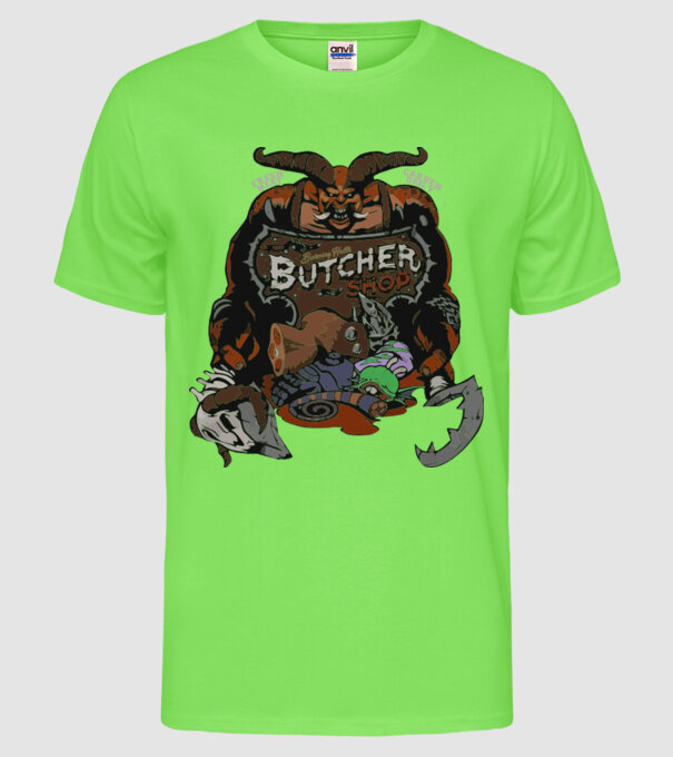 Heroes of the Storm - Butcher (snapsleek) model verde neon pe tricou