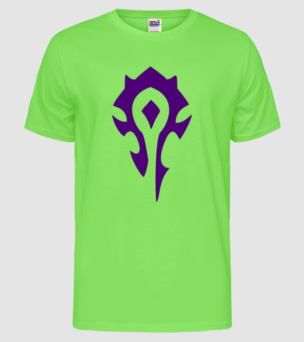 horde PvP model verde neon pe tricou