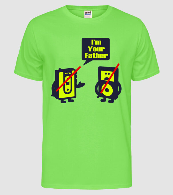 'I''m Your Father 1' model verde neon pe tricou