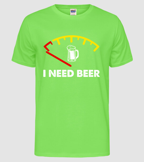 I need beer model verde neon pe tricou