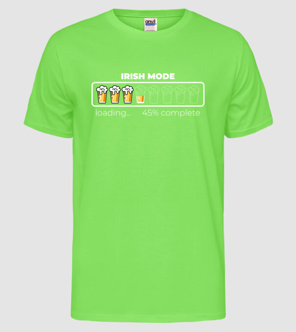 Irish mode model verde neon pe tricou