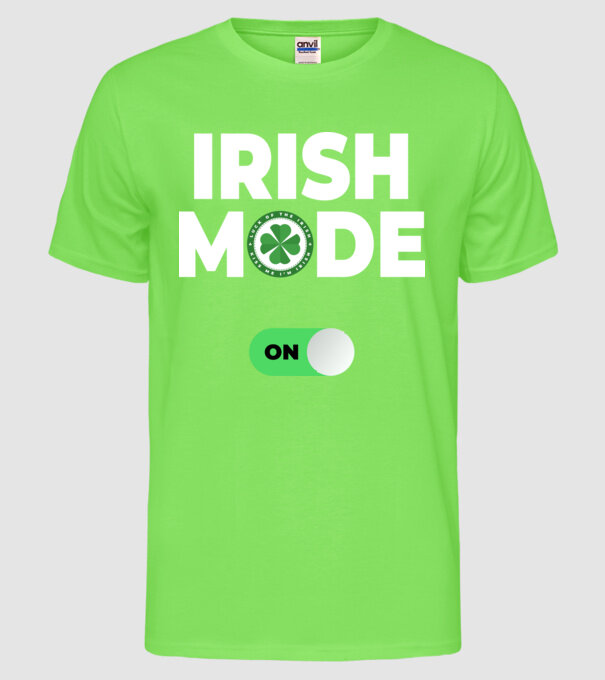 Irish mode on! model verde neon pe tricou