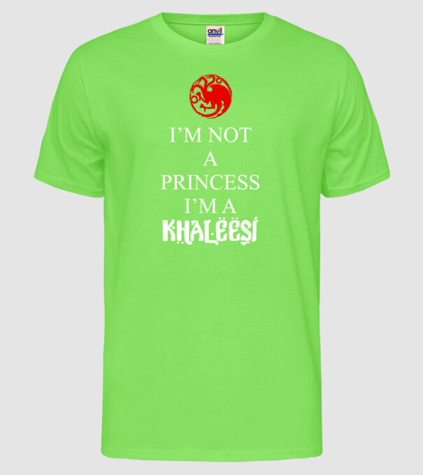 khaleesi model verde neon pe tricou