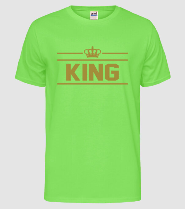 King model verde neon pe tricou