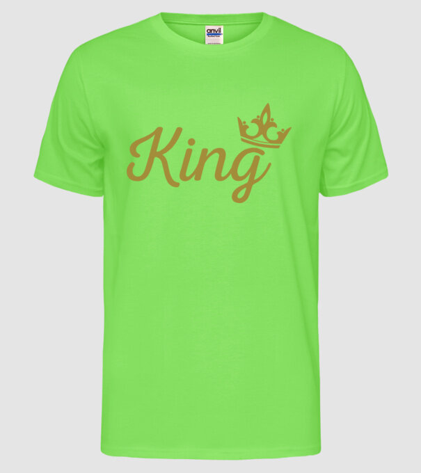 King model verde neon pe tricou