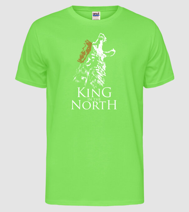 King in the north 2c model verde neon pe tricou