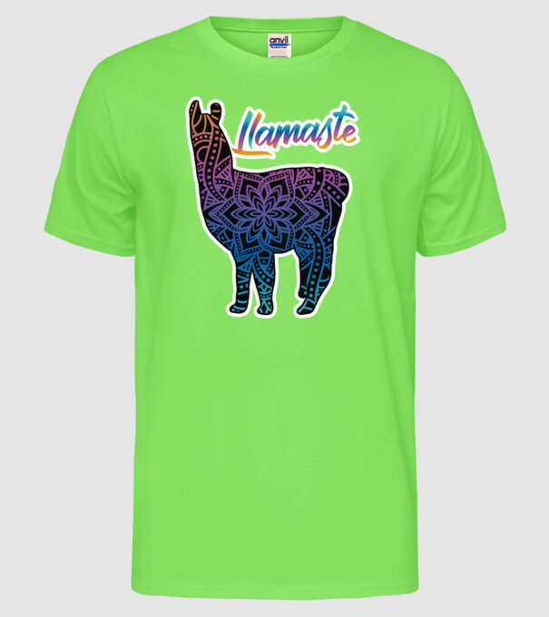 Lamaste color2-01 model verde neon pe tricou