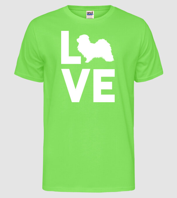 LOVE Havanese model verde neon pe tricou