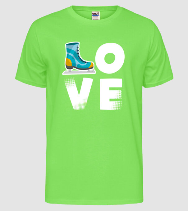 love model verde neon pe tricou