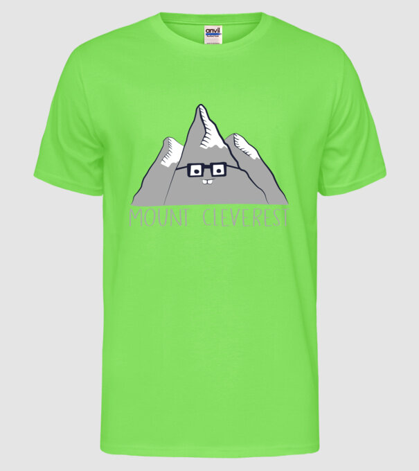 Mount cleverest model verde neon pe tricou