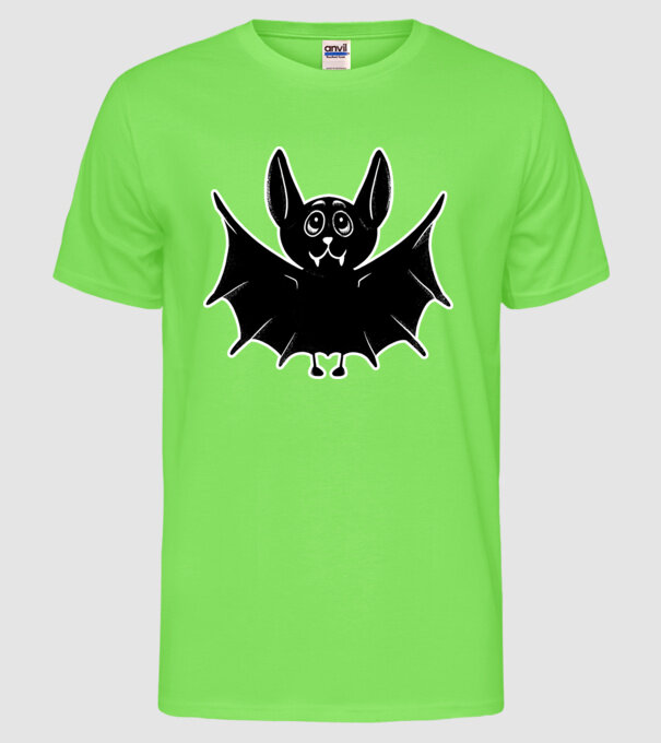Liliac foarte drăguț model verde neon pe tricou