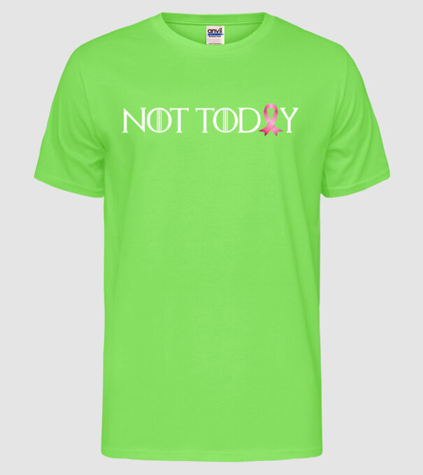 Not today model verde neon pe tricou