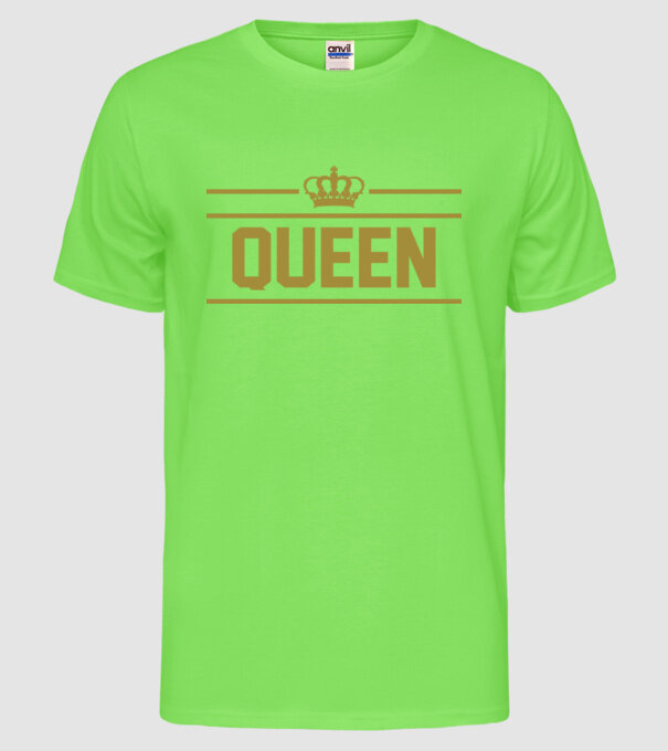 Queen model verde neon pe tricou