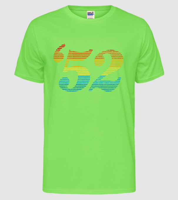 Retro Birthday 1952 model verde neon pe tricou