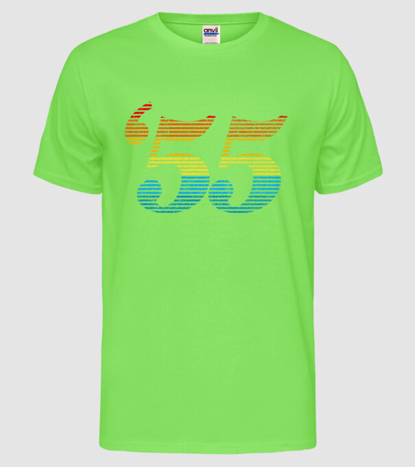Retro Birthday 1955 model verde neon pe tricou