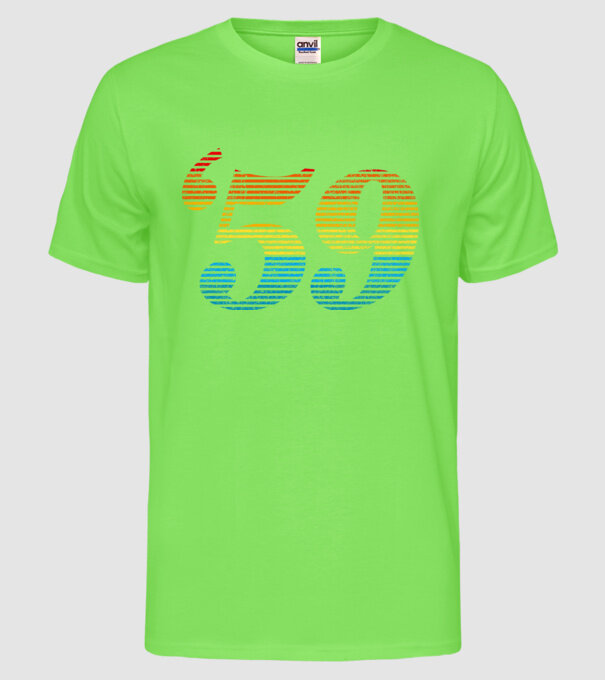 Retro Birthday 1959 model verde neon pe tricou