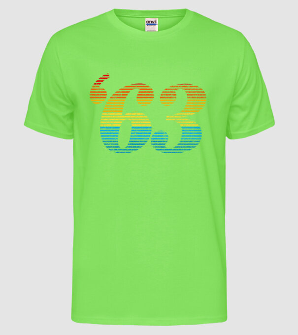 Retro Birthday 1963 model verde neon pe tricou
