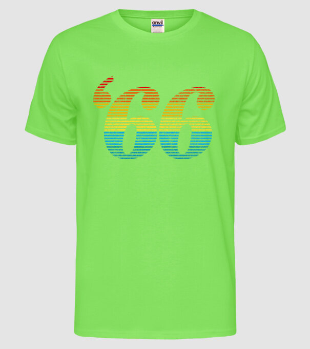 Retro Birthday 1966 model verde neon pe tricou