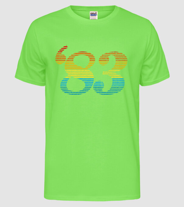 Retro Birthday 1983 model verde neon pe tricou