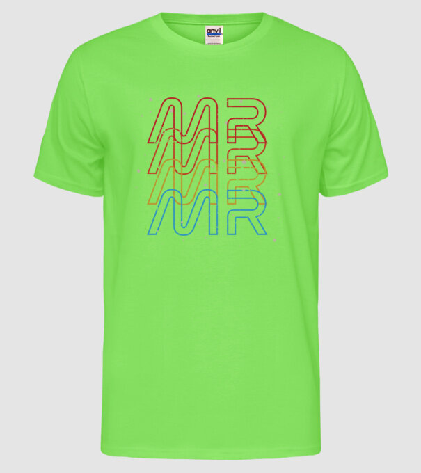Retro vintage nasa couple mr model verde neon pe tricou
