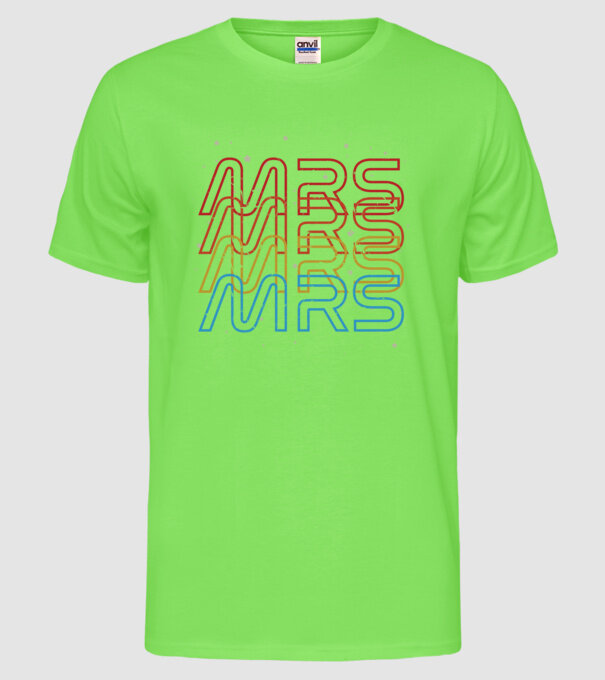 Retro vintage nasa couple mrs model verde neon pe tricou