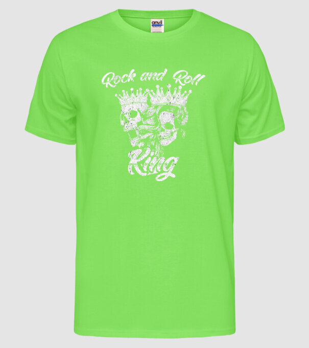 RNR KING model verde neon pe tricou