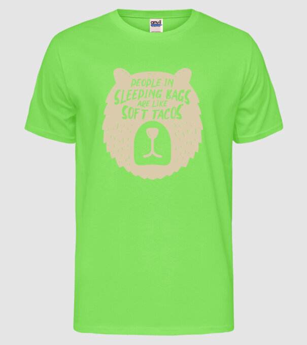 Soft tacos model verde neon pe tricou